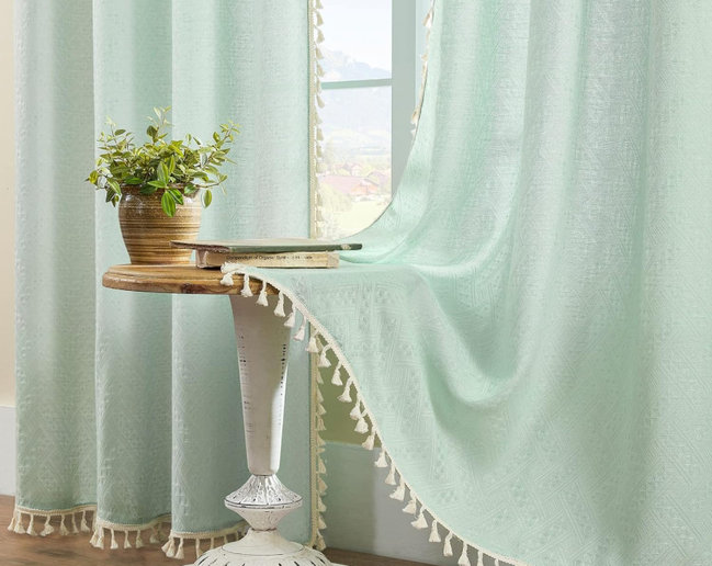 Шторы мятного цвета на заказ