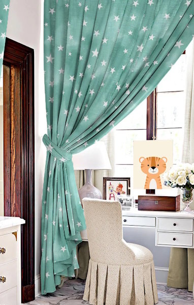 Шторы мятного цвета на заказ в Москве и области – пошив штор мятного цвета по выгодной цене от компании Belladone.