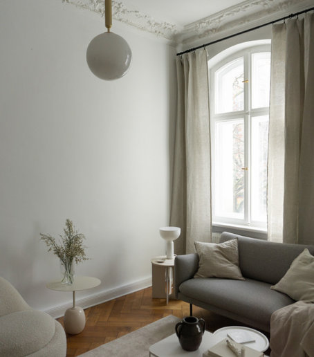 Шторы серо-бежевого  цвета на заказ