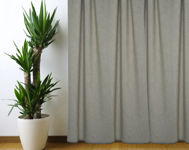 Шторы серо-бежевого  цвета на заказ