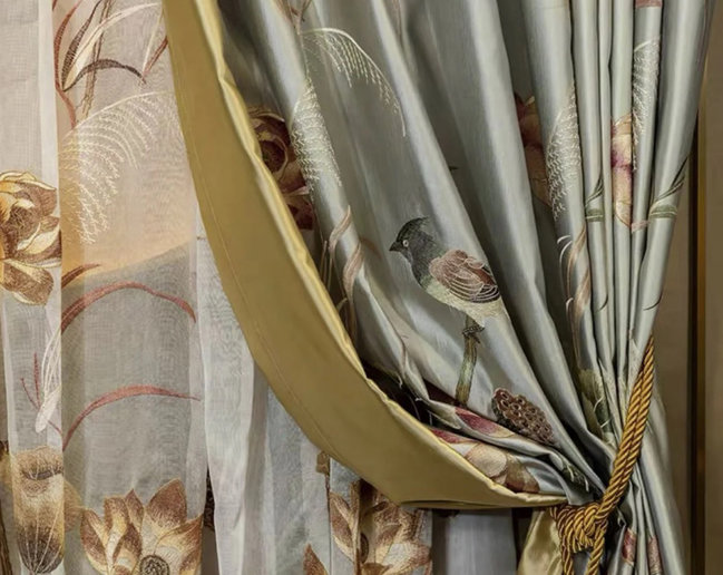 Шелковые шторы на заказ