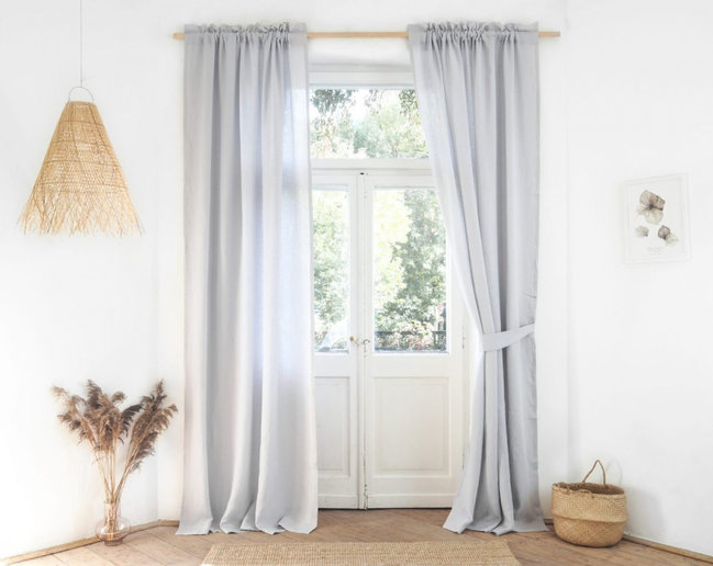 Шторы светло серого цвета на заказ