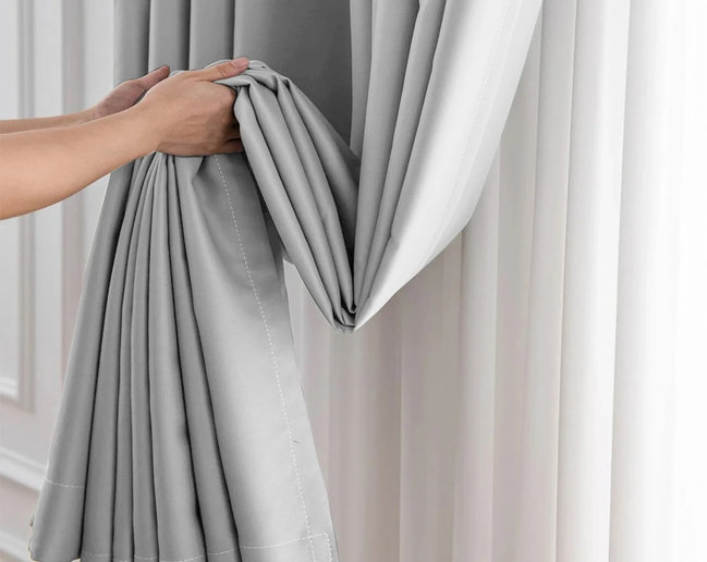 Шторы светло серого цвета на заказ