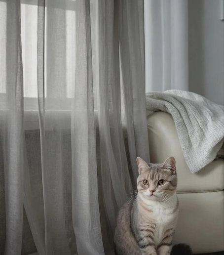 Тюль антикоготь на заказ