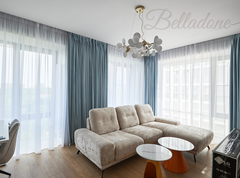 Пошив однотонных штор в квартиру на Ботанической 29а