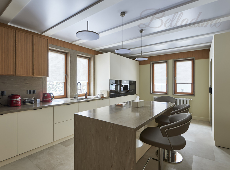 Оформление спальни и кухни частного дома шторами и подушками, Челобитьевское шоссе