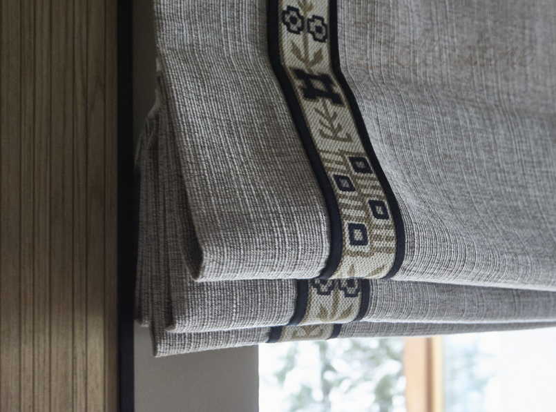 Римские шторы в гостиной частного дома, Челобитьевское шоссе