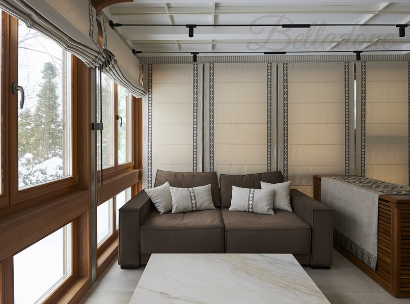 Римские шторы на лоджии, Челобитьевское шоссе