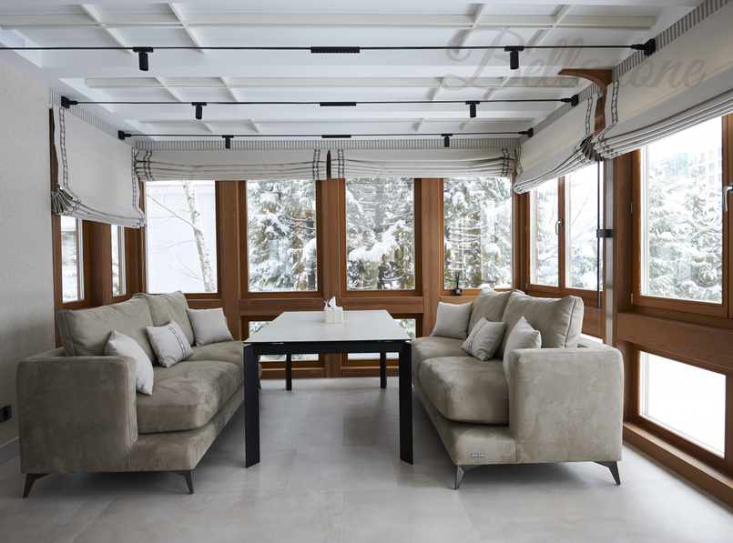 Римские шторы на лоджии, Челобитьевское шоссе