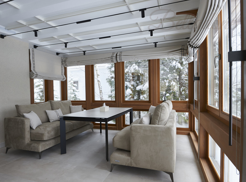 Римские шторы на лоджии, Челобитьевское шоссе