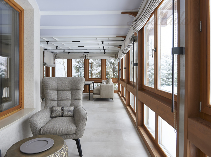 Римские шторы на лоджии, Челобитьевское шоссе