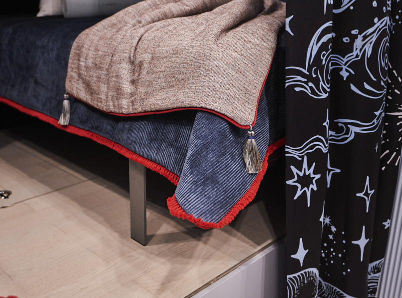 Пошив штор и покрывал на заказ для комнаты девочек, передача 