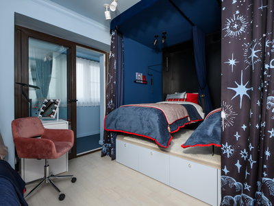 Дизайнерские шторы: Пошив штор и покрывал на заказ для комнаты девочек, передача "Квартирный вопрос"