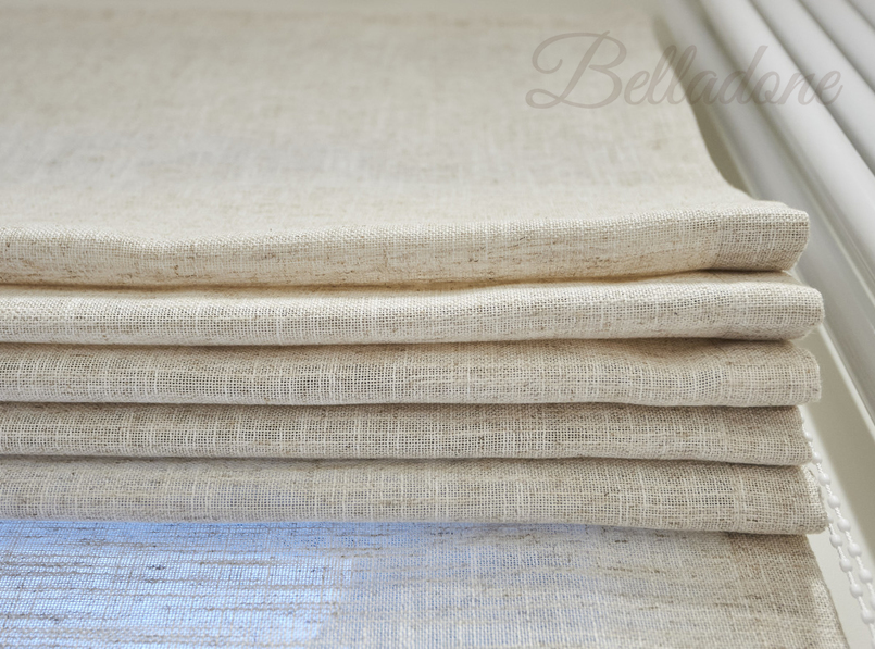 Пошив льняной римской шторы в детской и комплекта штор в гостиной, ул. Лобненская