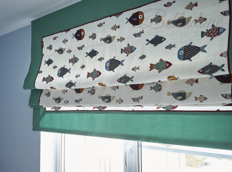 Оформление стачными шторами на заказ в загородном доме, КП 