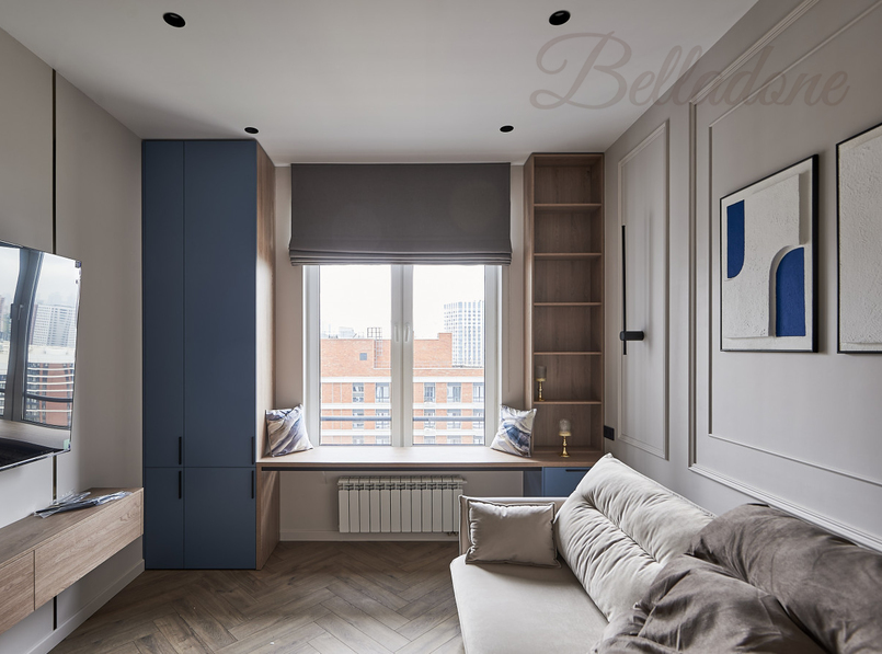 Пошив римских и прямых штор в квартиру на ул. Шелепихинская