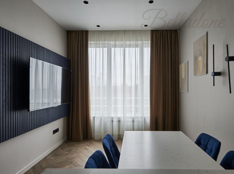 Пошив римских и прямых штор в квартиру на ул. Шелепихинская