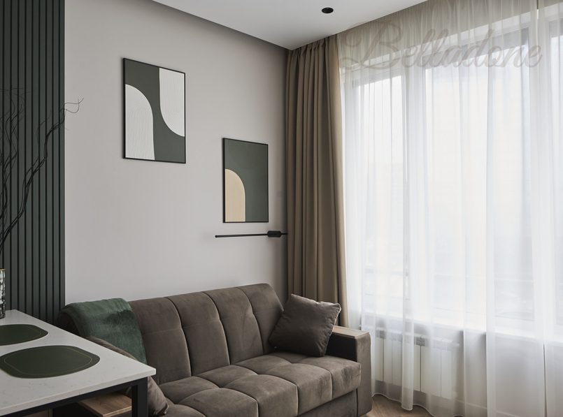 Блэкаут-шторы и вуаль на заказ в квартиру на ул. Шелепихинская