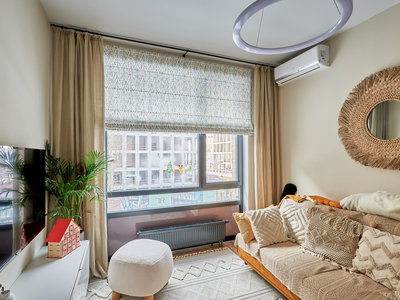 Дизайнерские шторы: Шторы на заказ в квартиру в этно-стиле, Жуков проезд
