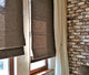 Тюль с римским шторами в гостиной-лофт, ул. Маломосковская