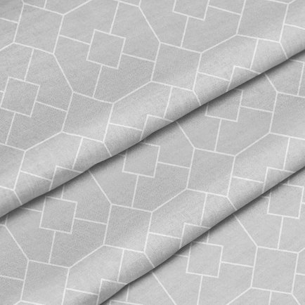 Портьерная ткань BD1006, Белый Серый, Темно-серый