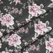 Ткань BD1026, цвет – розовый, черный