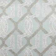 Портьера У1026 серого цвета геометрический рисунок