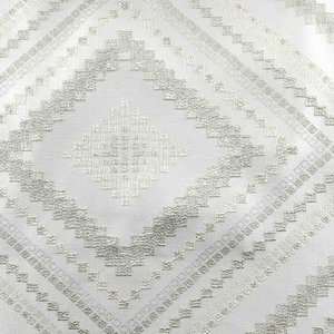 Серая портьера У1026 с узором