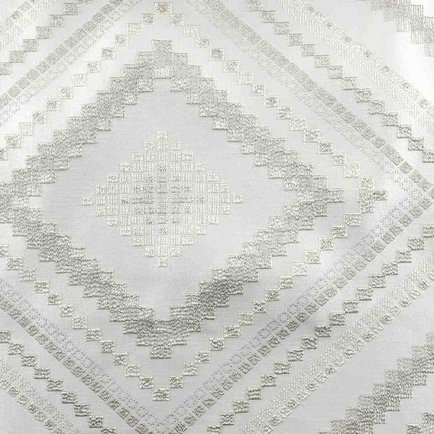 Серая портьера У1026 с узором