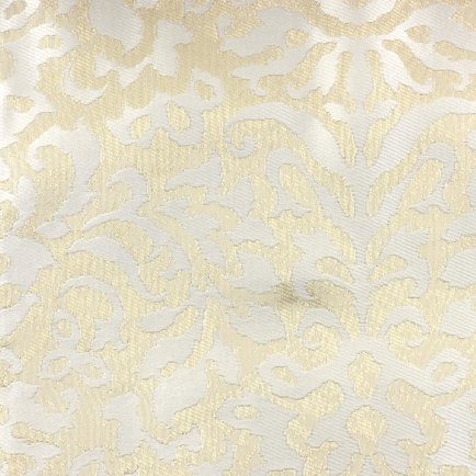 Портьера У1026 бежевого цвета, рисунок Дамаск