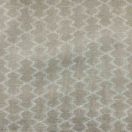 Бежевая портьера У1026 с узором