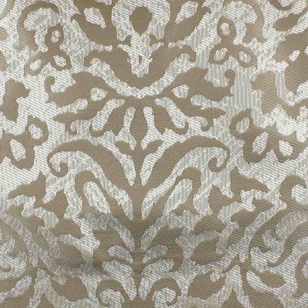 Коричневая портьера У1026 рисунок Дамаск