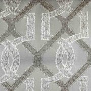 Портьера с геометрическим рисунком У1026 серого цвета