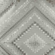 Портьера У1026 серого цвета, рисунок геометрический