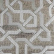 Портьера из полиэстера У1026 с геометрическим рисунком