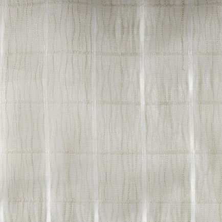 Портьера У1026 бежевого цвета в полоску 