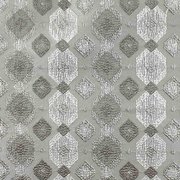 Портьера серого цвета У1026, рисунок геометрический