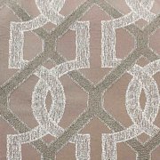 Коричневая портьера с геометрическим рисунком У1026