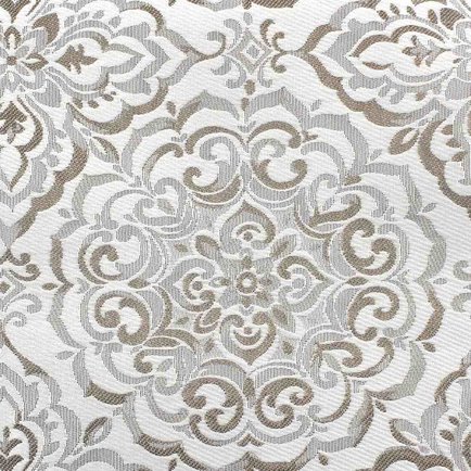 Узорчатая портьера У1026 коричневого цвета