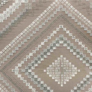 Коричневая портьера У1026 из жаккарда