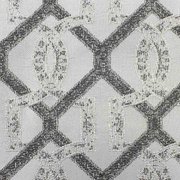 Портьера У1026 серого цвета с рисунком