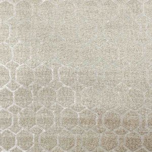 Портьера с геометрическим рисунком бежевого цвета У2021