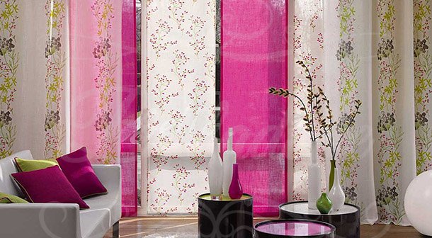 Японские шторы-панели – фото, карниз, использование в интерьере