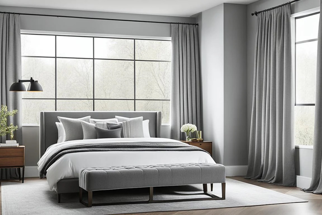 Шторы светло серого цвета на заказ